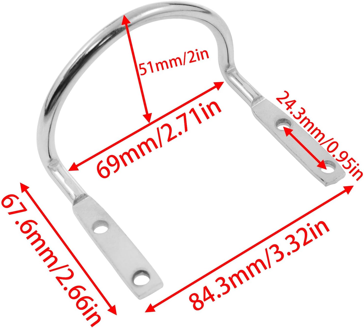Hammer Holder Belt Holders Drill Holder for Tool Belt Silver with Rivets Sturdy Brackets for Axes Mallets Hammers and Hand Tools 4PCS