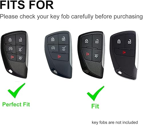 Miniatura 2 de chyoekey Funda para llavero ChevyGMC compatible con Chevrolet Chevy Suburban Tahoe GMC Yukon GM 2022 2021
