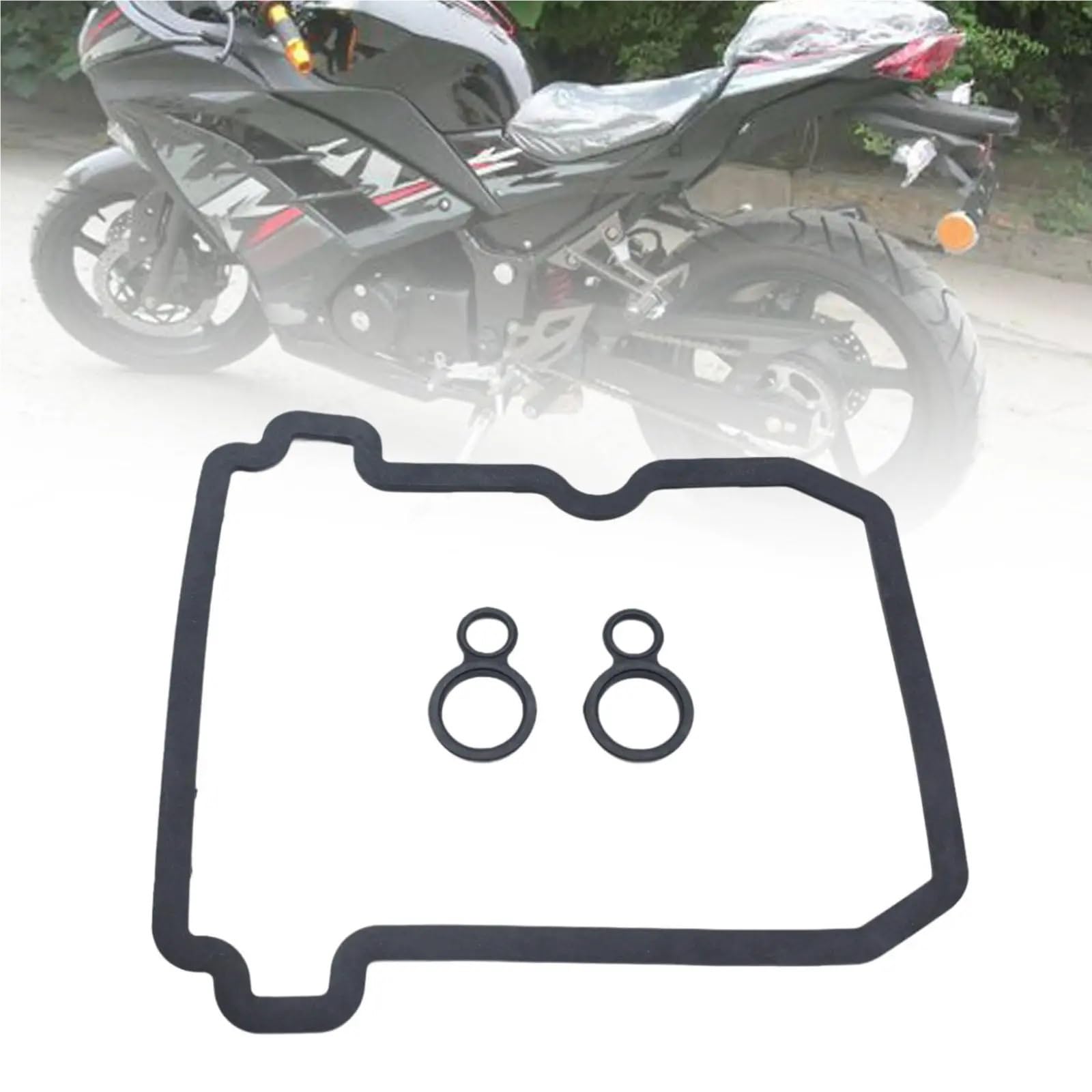 Schalldämpferdichtung Zylinderkopfhaubendichtungen Teile Motorrad-Motordichtung Verschleißfest 11061-0282 Passend für Kawasaki Ninja 300 250R