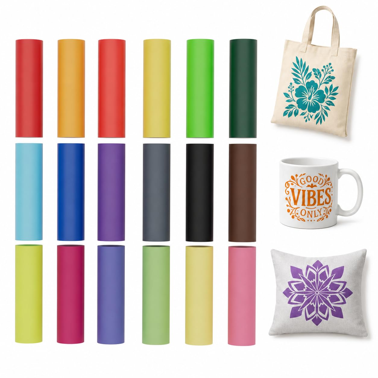Papier de sublimation pour cadeaux de bricolage personnalisés 18pcs