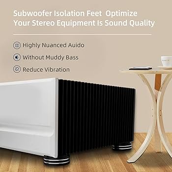 Amazon.com: Monosaudio Speaker Isolation Feet Aluminum