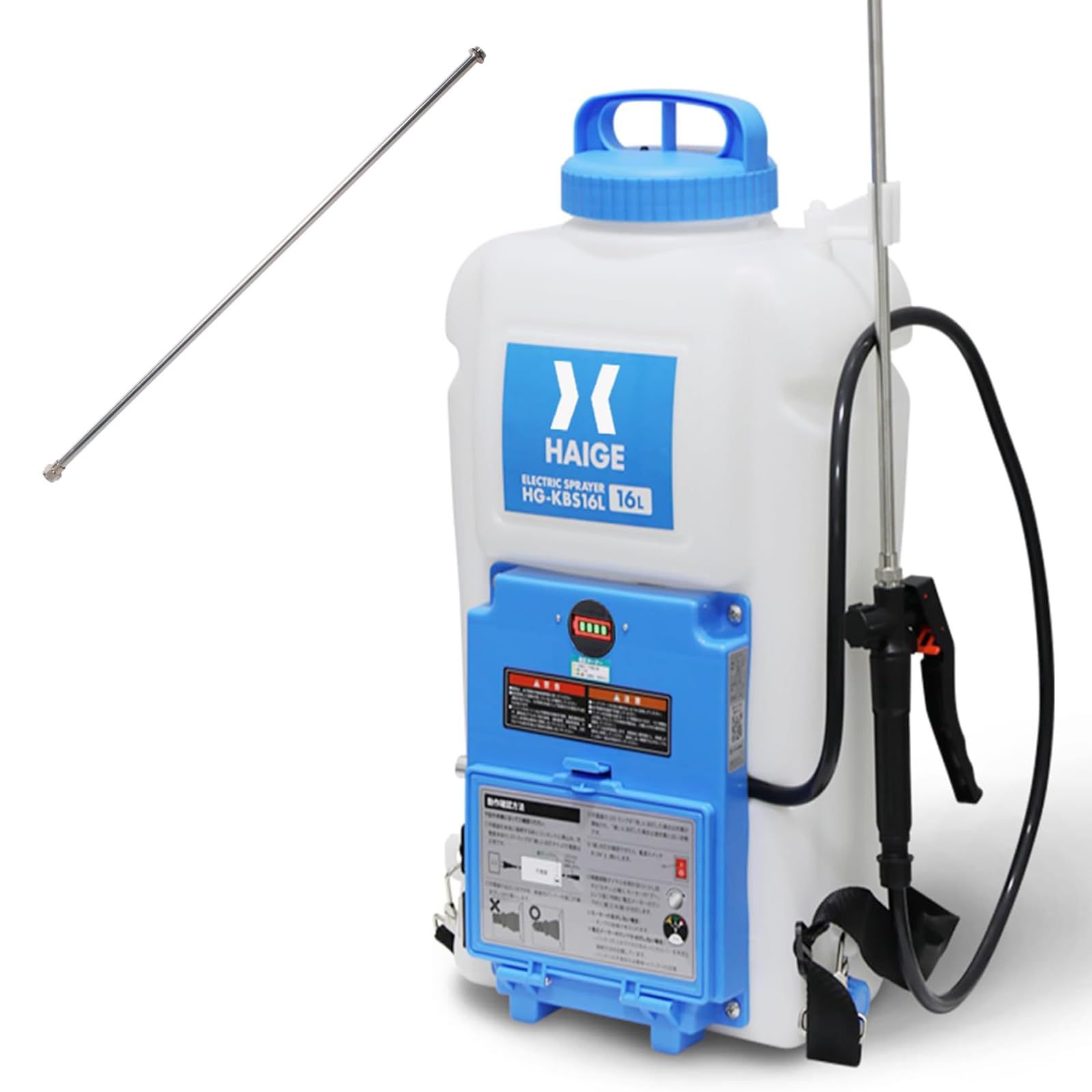 Amazon.co.jp: HAIGE ハイガー 充電式 背負型電動噴霧器 16L (ノズル