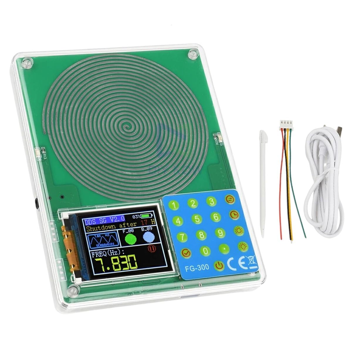 LODIENTIWI FG300 DDS Schumann Wave Generator with accessories