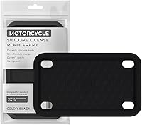 Vista 14 de Rightcar Solutions Marco de matrícula de motocicleta de silicona de alta calidad, a prueba de óxido, a prueba de sonajeros, resistente a la Azul