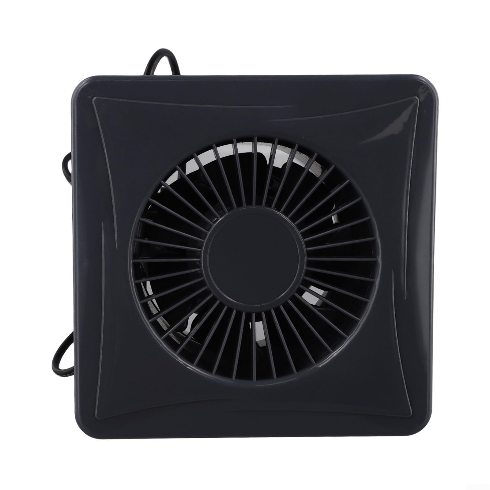 Ventilateur d'échappement solaire 12 V avec clapet anti-retour, ventilateur mural économe en énergie pour maison, garage, serre, extracteur d'air ABS (15,2 cm) (10,2 cm)