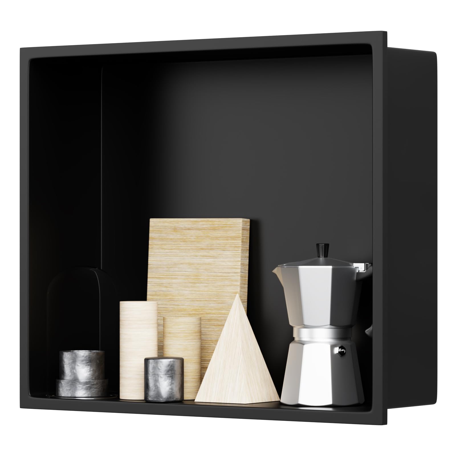 Greenspring 12" X 14" Stainless Steel Shower Niche Insert Tile Ready, Niche for Shower Wall, Recessed Shelf No Tile Needed for Bathroom Storage, Matte