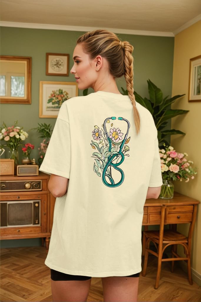 Nurse Shirt Nurse Life Tshirt Nursing Student School Nurses Week Nurse Day Gift Casual Short Sleeve Tops - Image 2