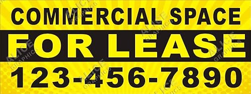 Letrero impreso personalizado de 36 x 96 pulgadas con tu número de teléfono (diseño # 6), cambio de texto existente disponible (opcional)