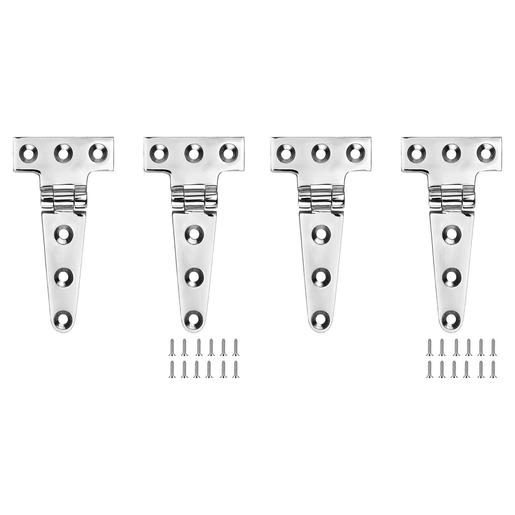 Charnières de bateau sans bruit en acier inox 316 ultra résistant de 4 pouces x 2 pouces