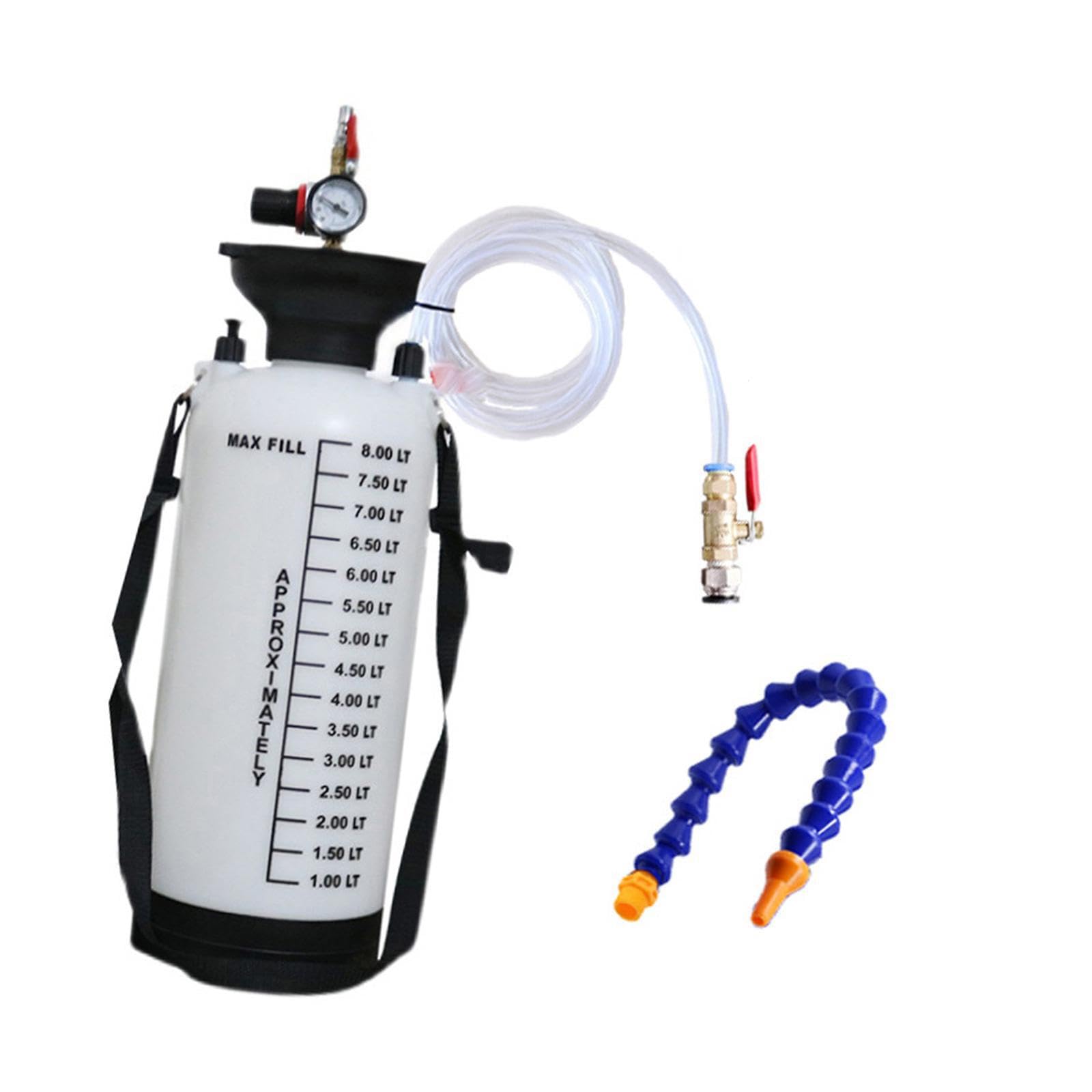 Juego de Herramientas para Bomba de Fluido transmisión neumática, depósito llenado Aceite para Engranajes 8 l, Recarga Aceite Motor automotriz, diluido, Agua, líquido, Sin Adaptador
