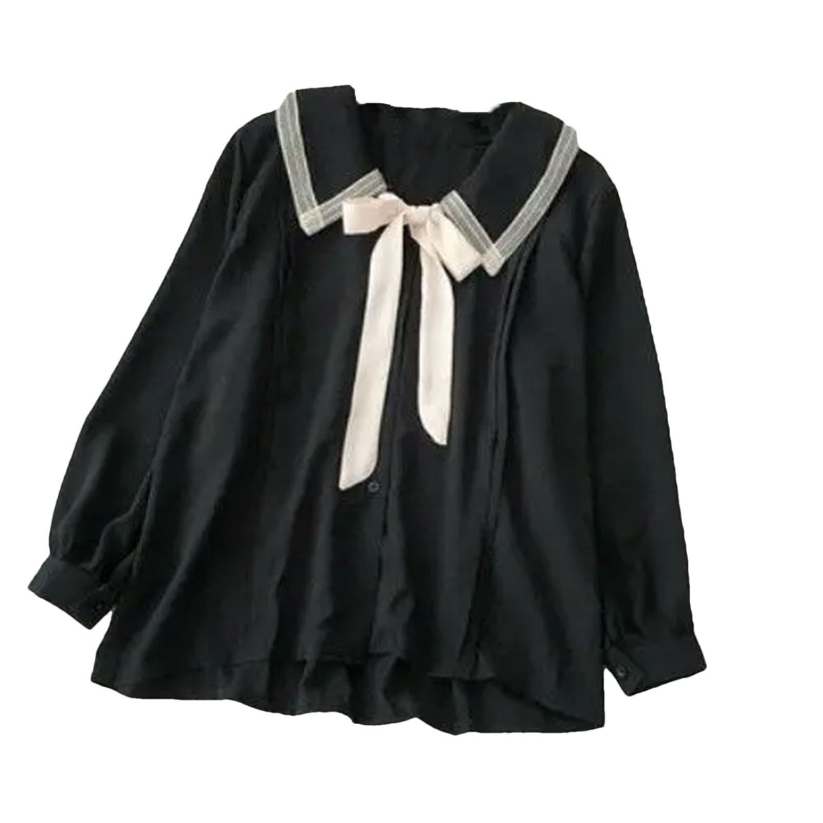 Blusas de primavera para mujer, elegantes, informales, holgadas, de manga larga, para la oficina y el trabajo