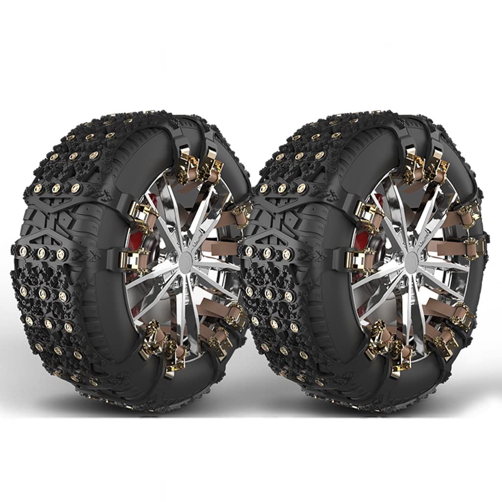 Cadenas de nieve para coche con sistema de ajuste antideslizante 8