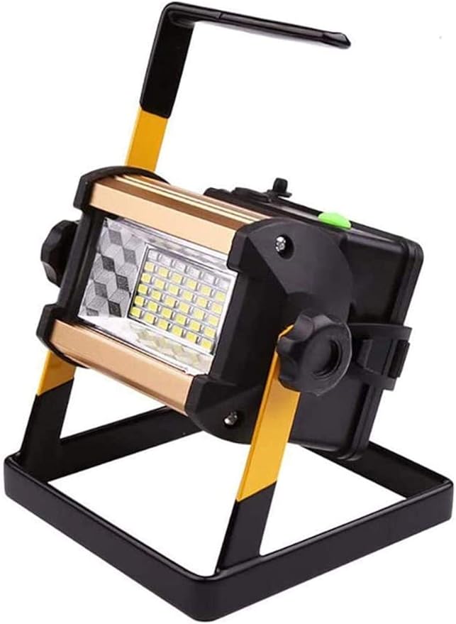 Generic Spot Lighting 50W 1000LM LED Rechargeable Work Lights Portable Floodlight IP65 Waterproof Spotlight, Car Emergency Security Light Outdoor Travel Lamp for Camping Workshop Garden Garage