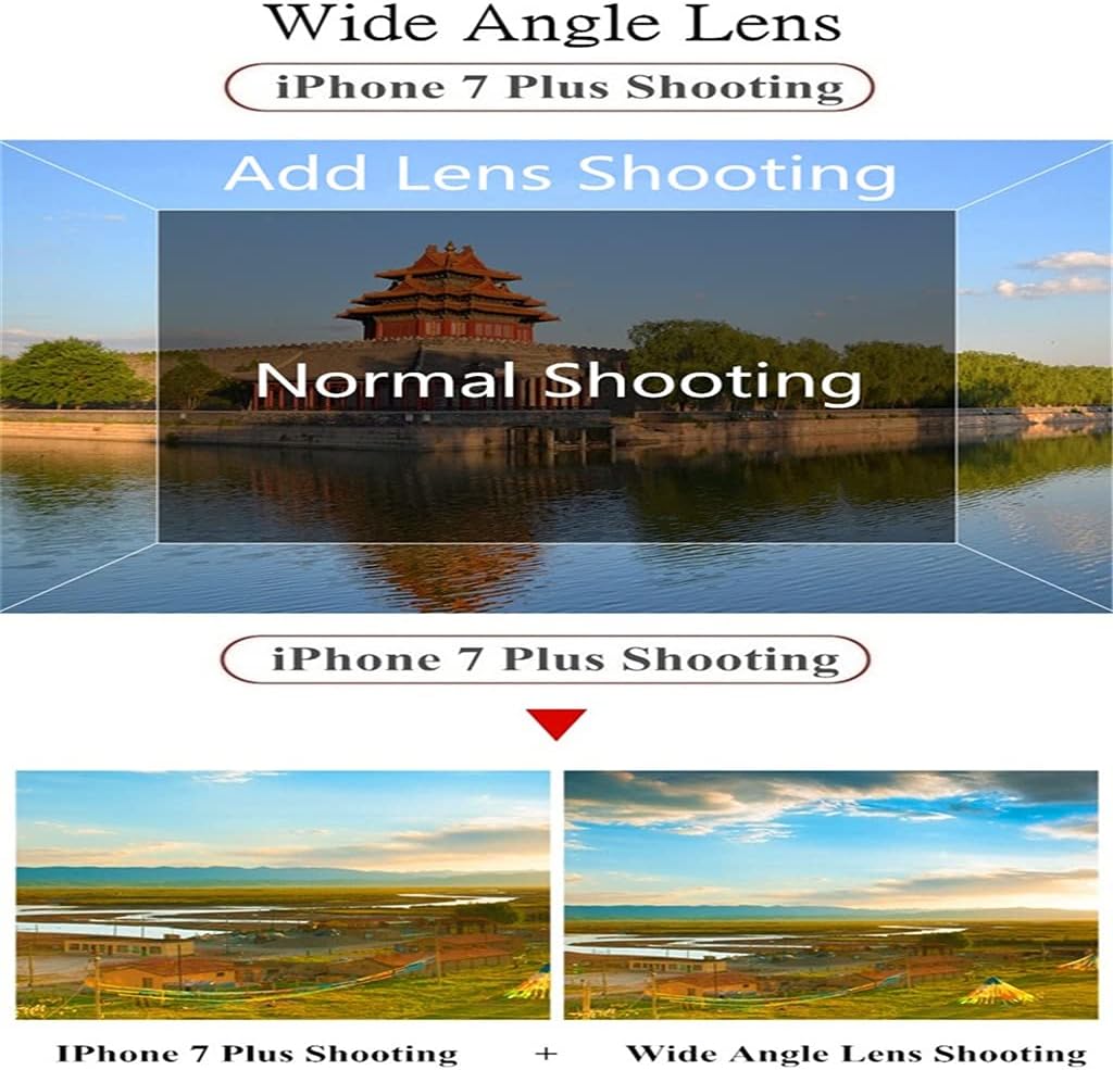 Universal 3 in 1 Phone Camera Lens Kits 210 Degree Fish Eye Lens 0.6X Wide Angle 15X Macro Lenses for Most of Smartphones
