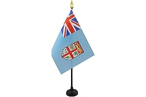 Fiji Table Flag 4' x 6' - Fijian Desk Flag 15 x...
