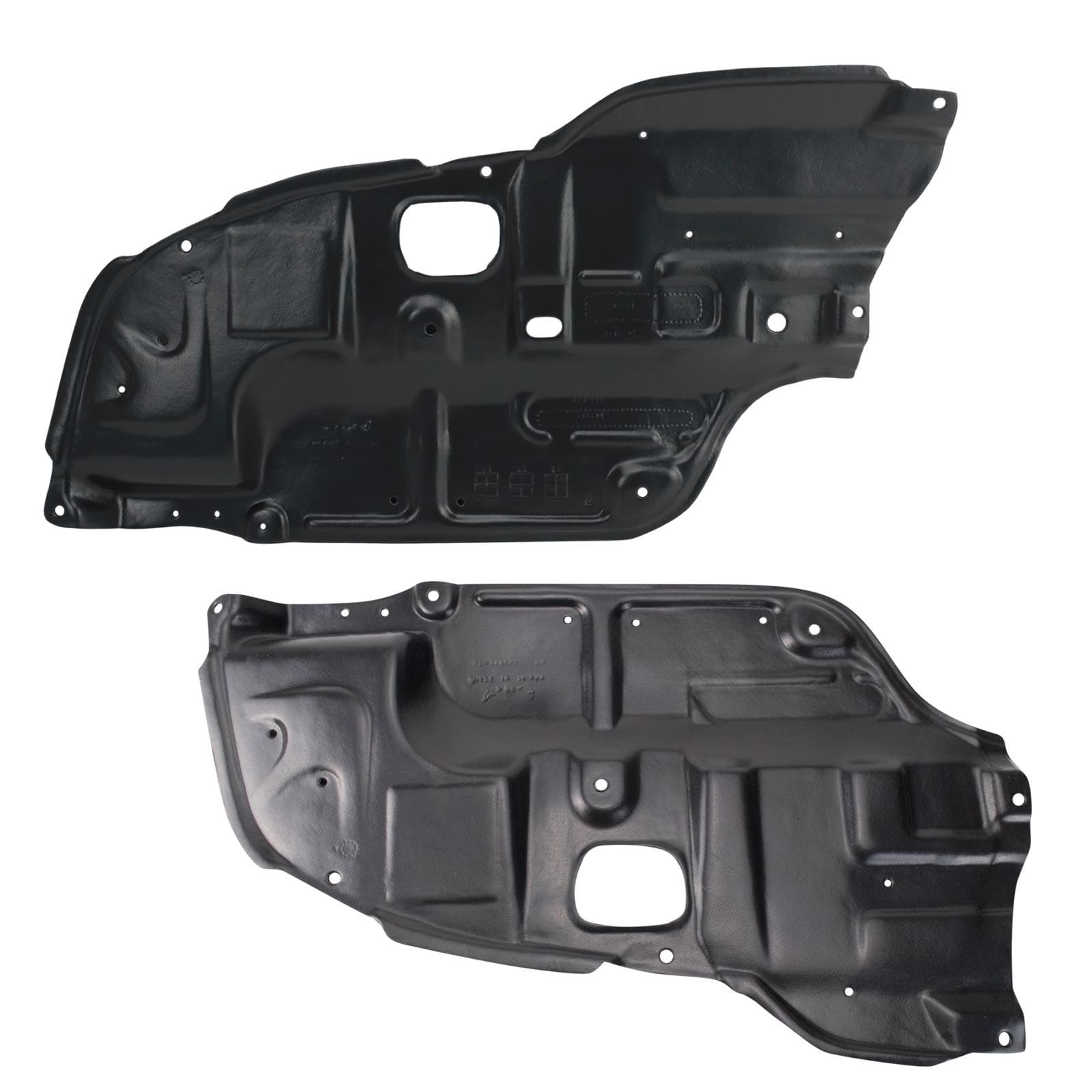 TRQ Driver &amp; Passenger Side Engine Splash Shield Compatible with 2002-2006 Toyota Camry TO1228106 TO1228107
