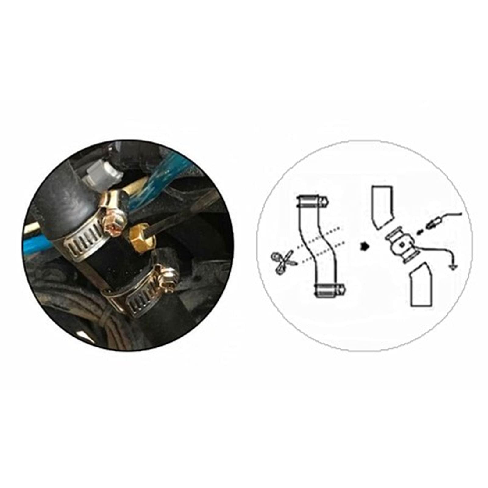 Indicatore della Temperatura dell'olio, Schermo LCD Impermeabile Display Digitale dell'Indicatore della Temperatura dell'acqua 4 in 1 per Moto (M14*1.5)