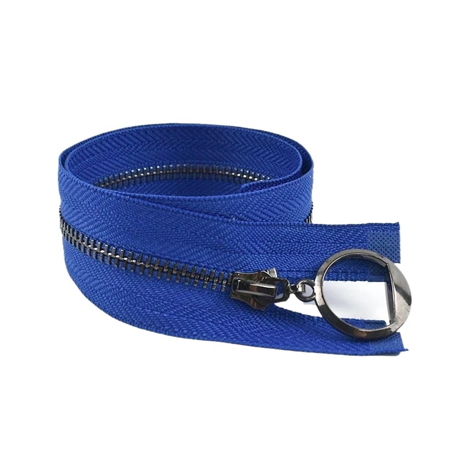 2/5 Pz 3# Borsa Anello Cerniere In Metallo 25-30 Cm Close-End Tasca Con Cerniera Vestiti Chiusura Zip Kit Di Riparazione Accessori FAI DA TE(RoyalBluexGunBlack,25cm 5Pcs)