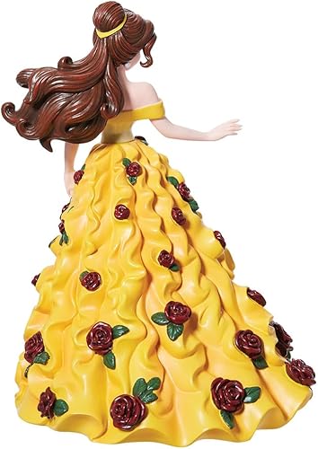 Vista 4 de Enesco Disney Showcase Botanical Beauty and The Beast Bella en vestido de baile, 4.75 pulgadas, multicolor