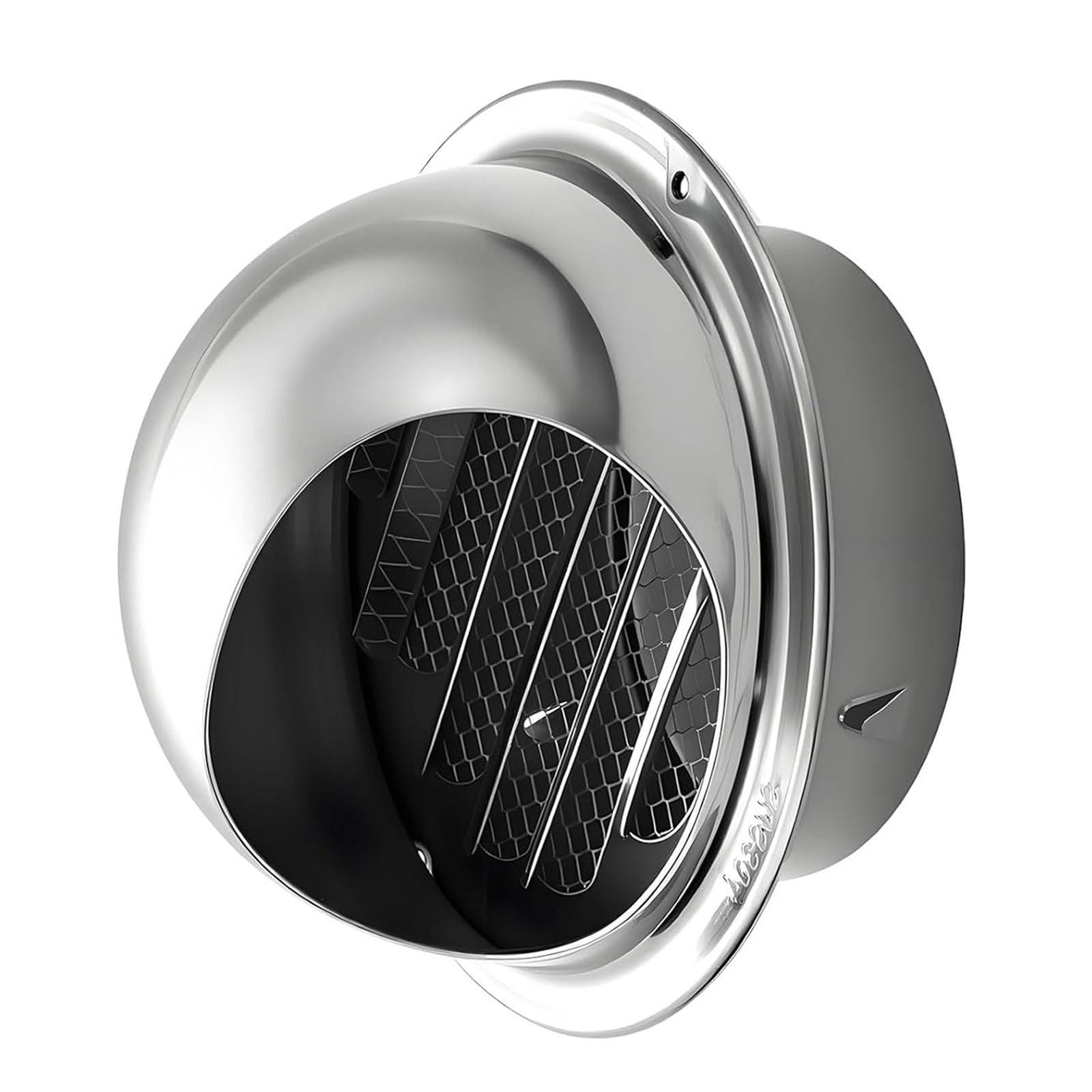 Grille D'aération Ronde Ø 70 100 150 200mm Sortie D'évacuation Décoration Murale, Hotte Grille De Ventilation En Acier Inoxydable, Résistant Aux Intempéries, Facile À Utiliser(300mm)