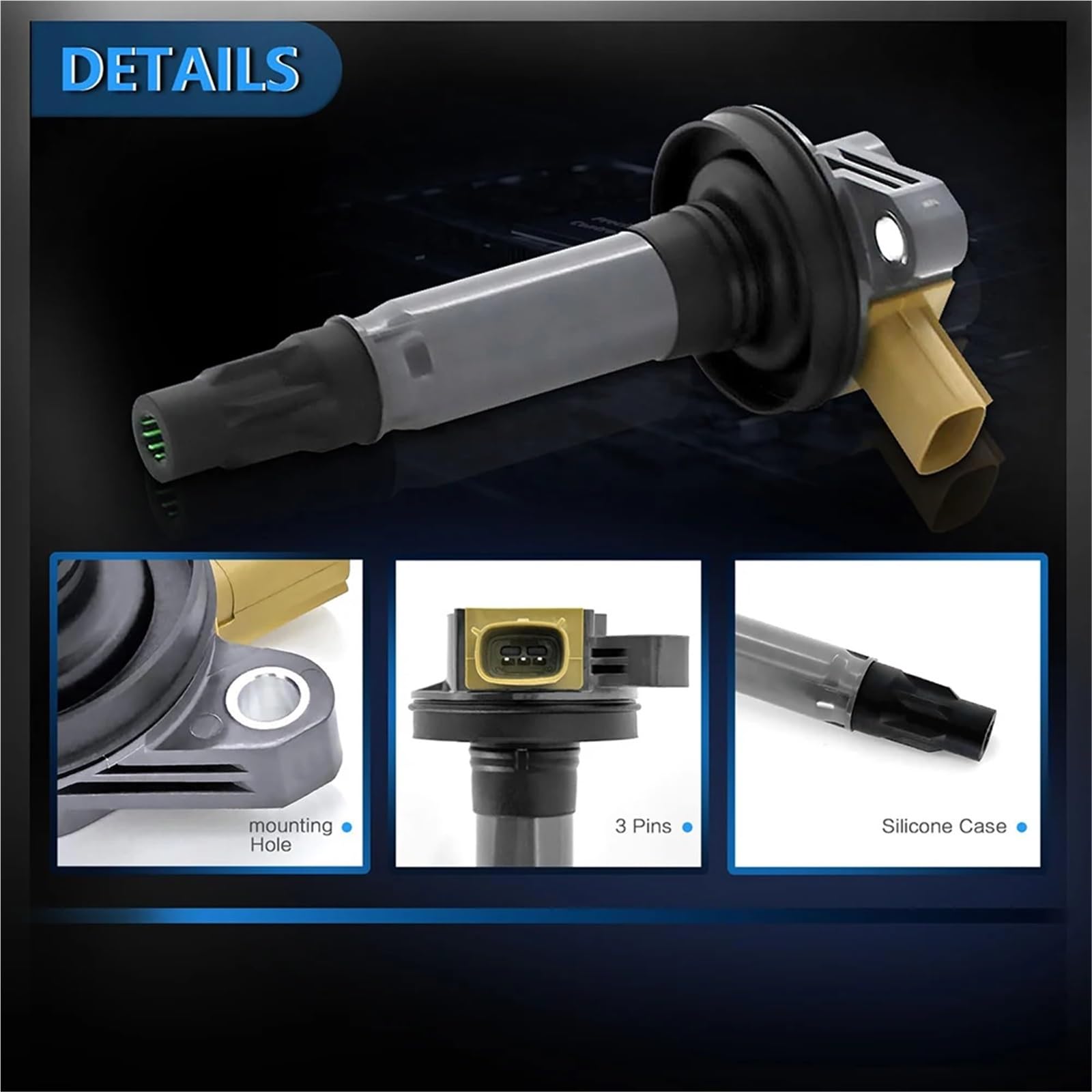 Zestaw cewek zapłonowych UF646 do Forda F-150 Transit-150 250 350 HD Cewka moduł zapłonowy(6PCS)