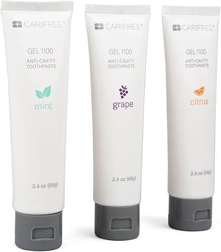 Miniatura 2 de CariFree Gel 1100, pasta dental con flúor anticaries con nanohidroxiapatita, prevención de caries y protección de esmalte, recomendado por dentistas