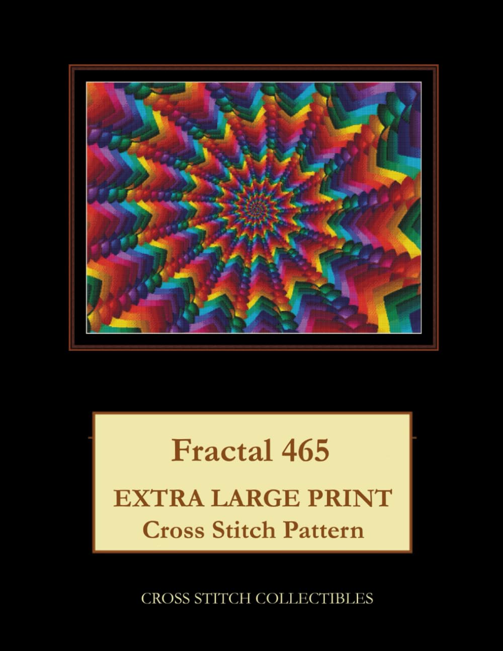 Fractal 465: Extra Large Print Cross Stitch Pattern