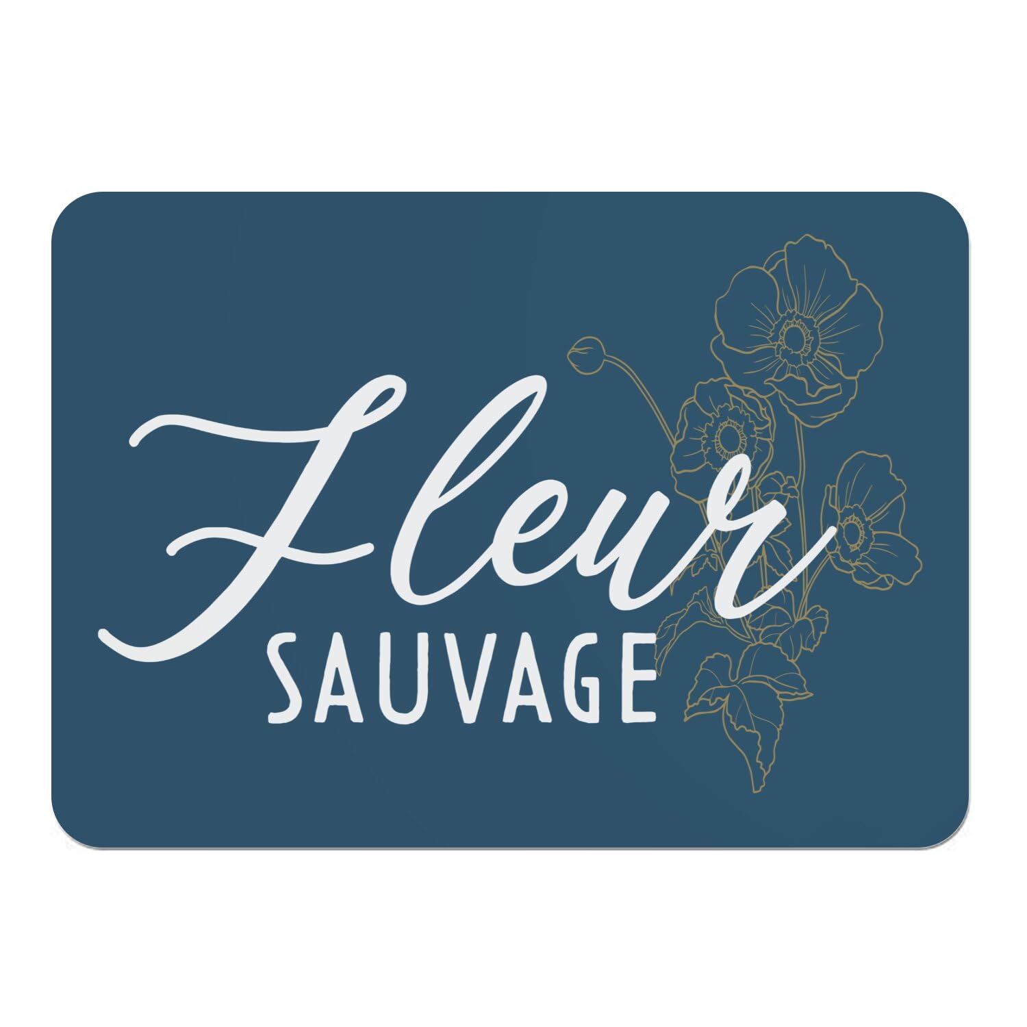 Sets de table souples grand format bleus dessous liège anti-tache