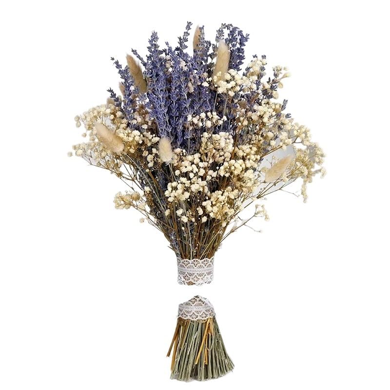 Pampas Grass Boho Decor Ramos de Lavanda Secos miniatura 3