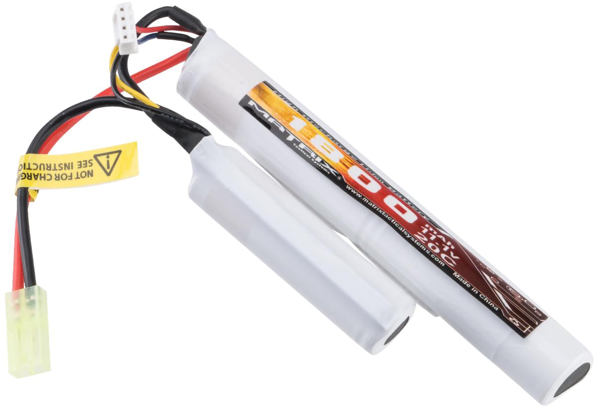 Evike Airsoft - Matrix High Performance 11.1V Butterfly Type Airsoft Li-Ion Battery (Model: 1800mAh 20C / Small Tam)