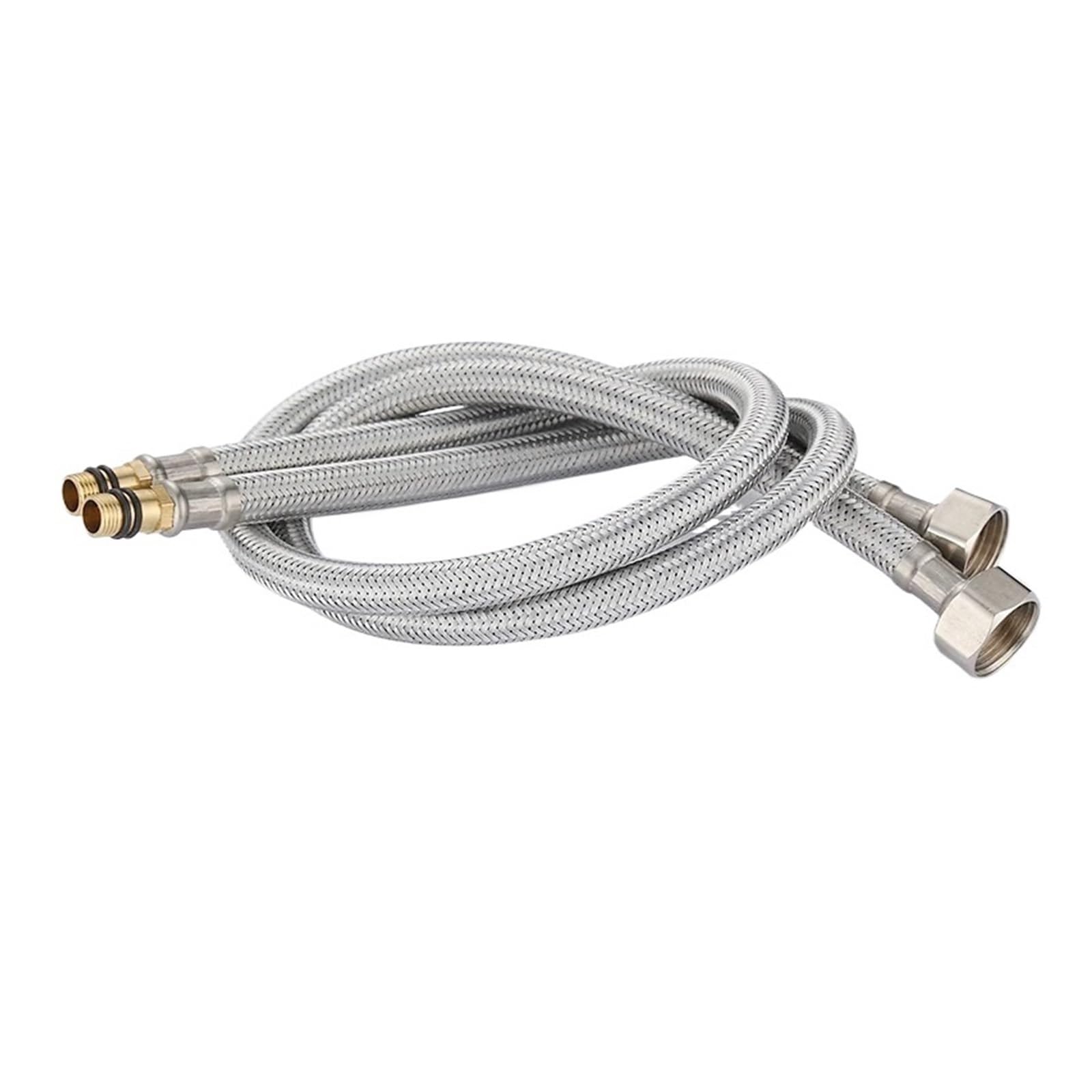 Tuyau de robinet en acier inoxydable G1/2, 50-100 cm chaud/froid