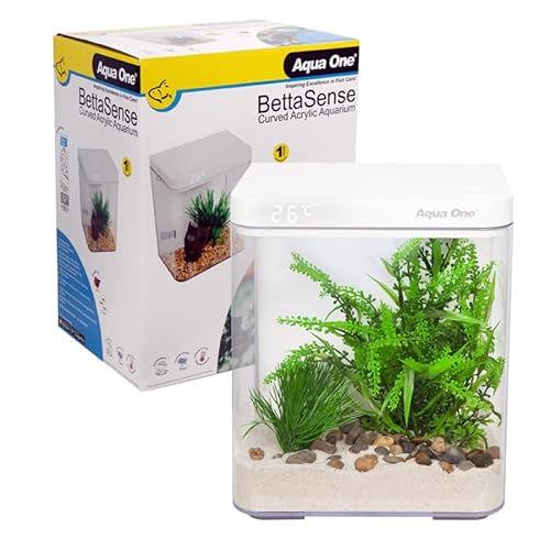 Aqua One Betta Sense Nano Tank 9.7L, White