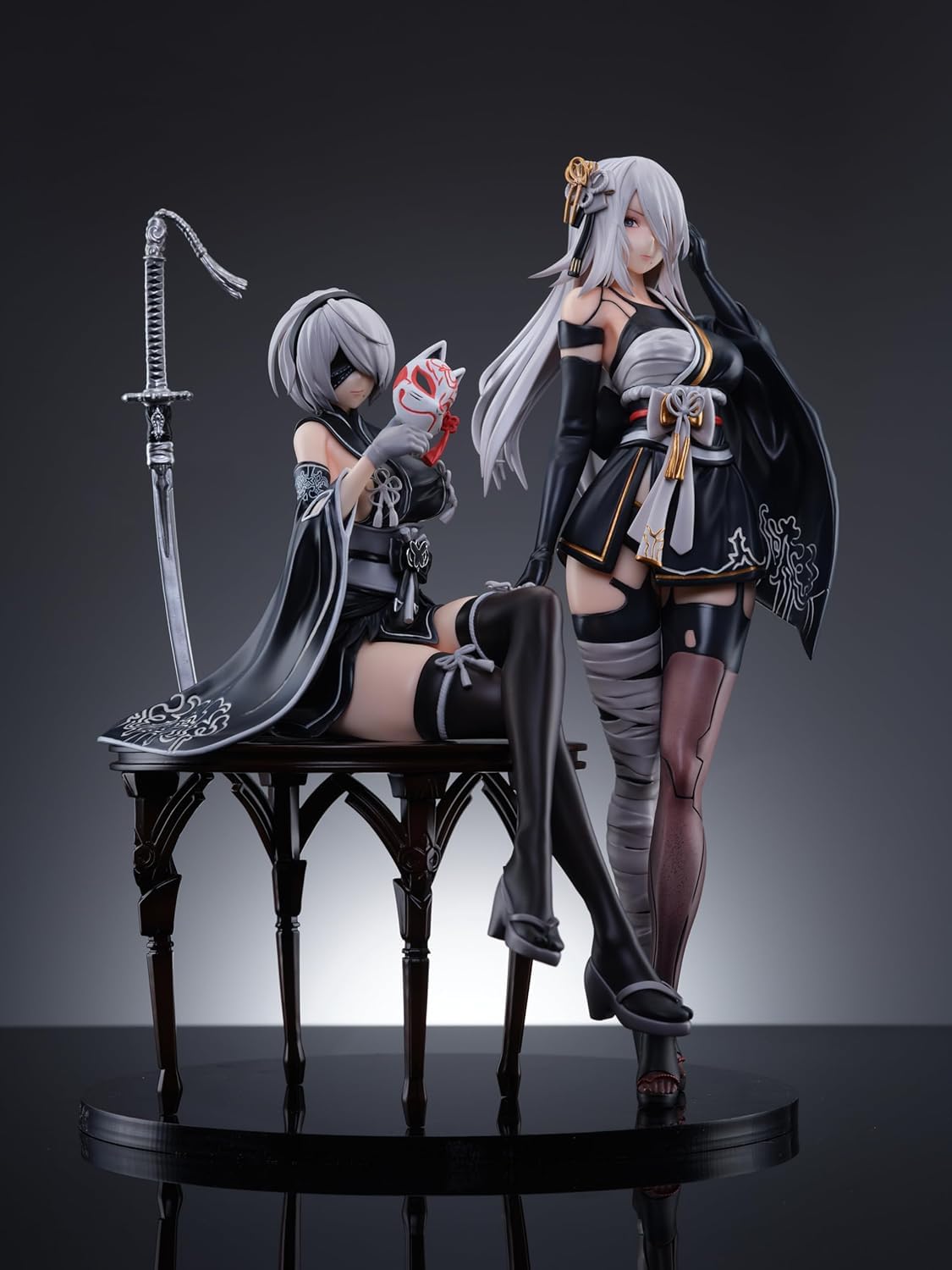ニーア オートマタ ヨルハ2B A2 バニーガール フィギュア　ガレージキット Amazon.co.jp: ヨルハ二号B型 ヨルハA型二号 2B A2 フィギュア 1/7
