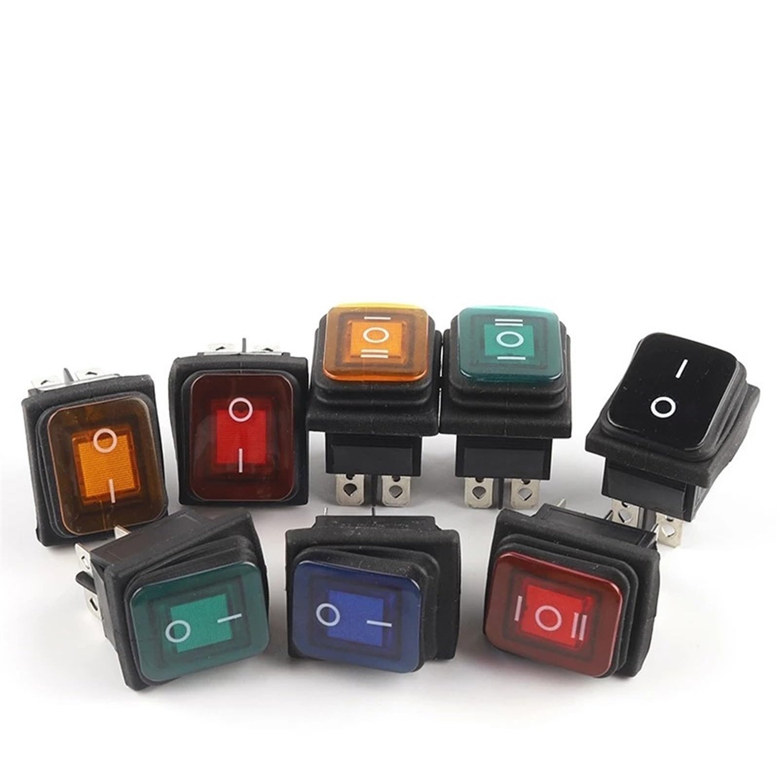 Interruptor KCD4 con luz roja para solucionar fallos de encendido en consolas 8
