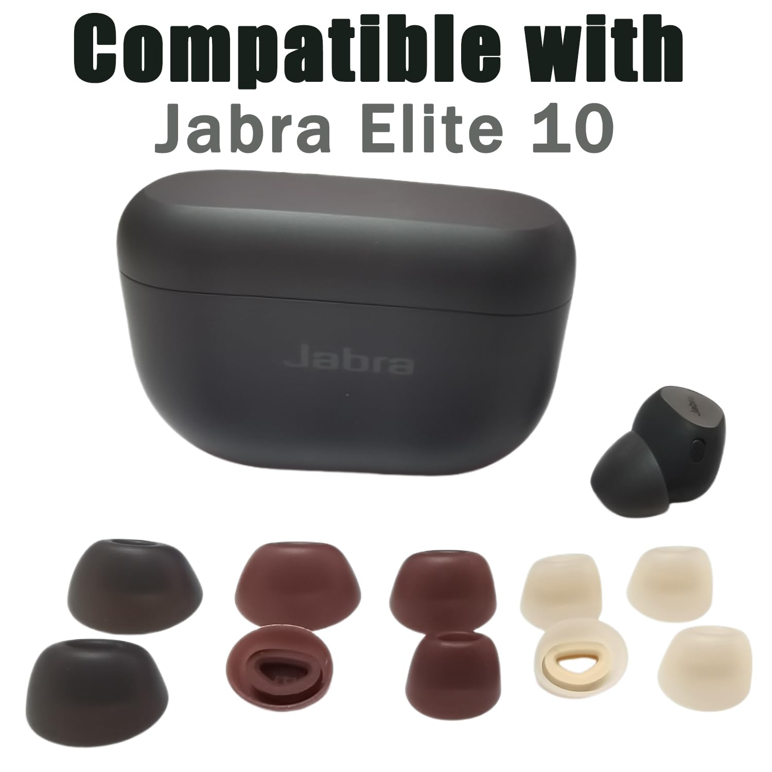 Amazon.co.jp: Luckvan 交換用イヤーチップ Jabra Elite 10 シリコーン