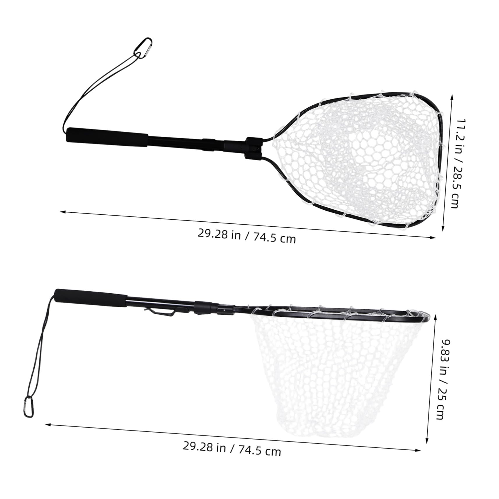 Pala Plegable para Pesca con Mosca Plegable para Camarones para Peces para Pesca De Camarones para Agua Dulce y Salada
