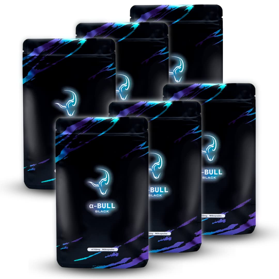 Amazon | 【α-BULL BLACK × 6袋540粒入り（180日分）】 起動力特化型 