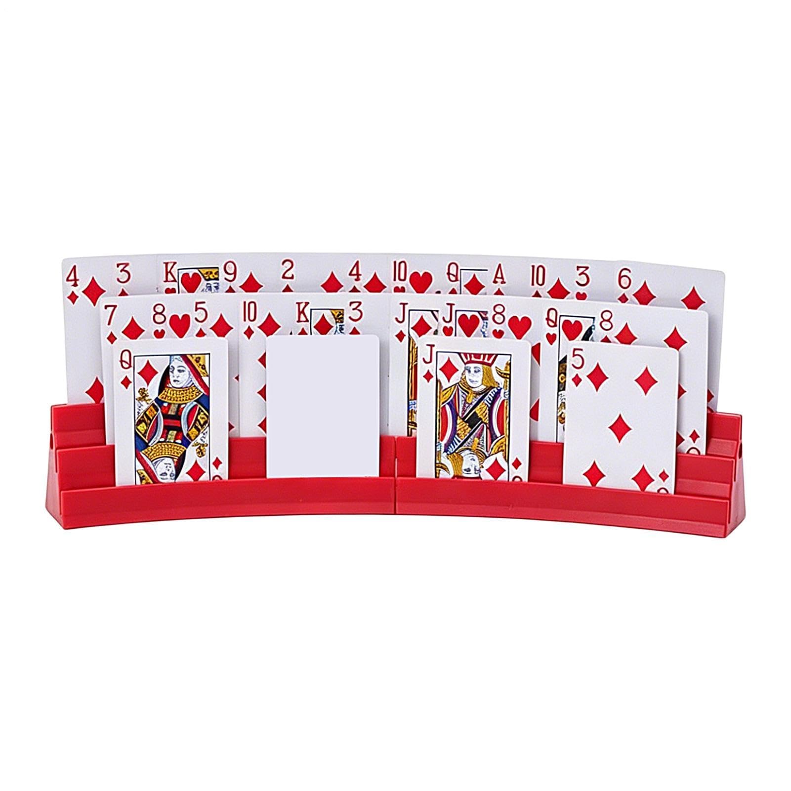 Playing Card Holder for Kids, Magnetic Poker Deck Storage | Little Hands Card Holders | for Kids Adults Seniors Collectors Beginners Home Game Room Apartment Bars Clubs Family Night Party