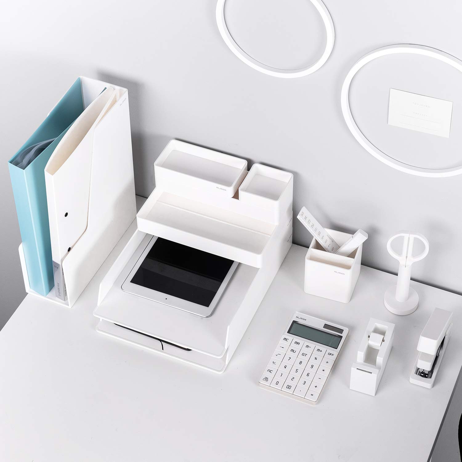 NUSIGN Desk Organizers Set, 14 Piece AllInOne Office Desk Organizer