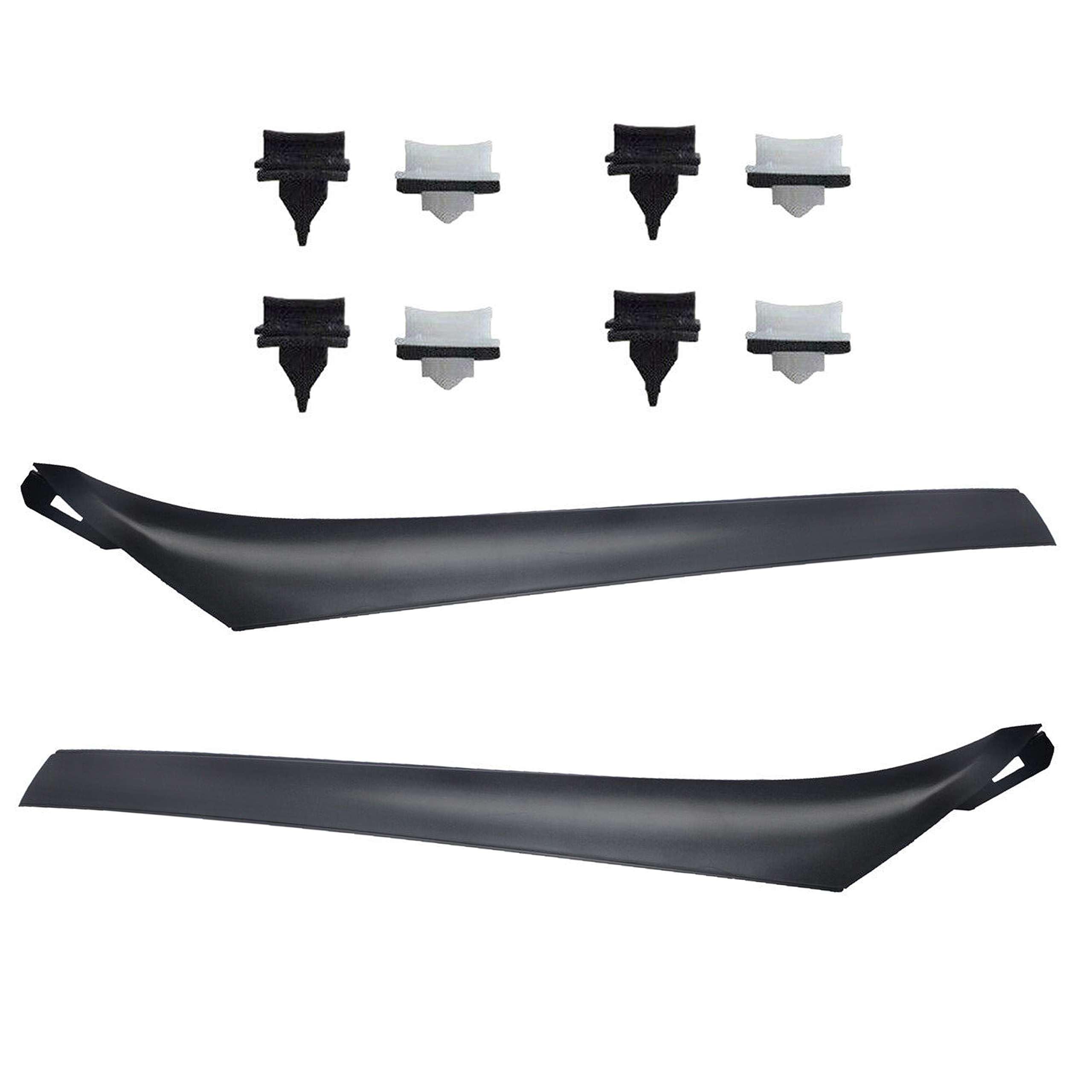 INLY 2 piezas parabrisas delantero embellecedor izquierda + derecha compatible con Transit MK7 6C11V03683AJYYGY 1755018 1589118 1745593 1589115 1745592 1755017 (2006-2014445592) )