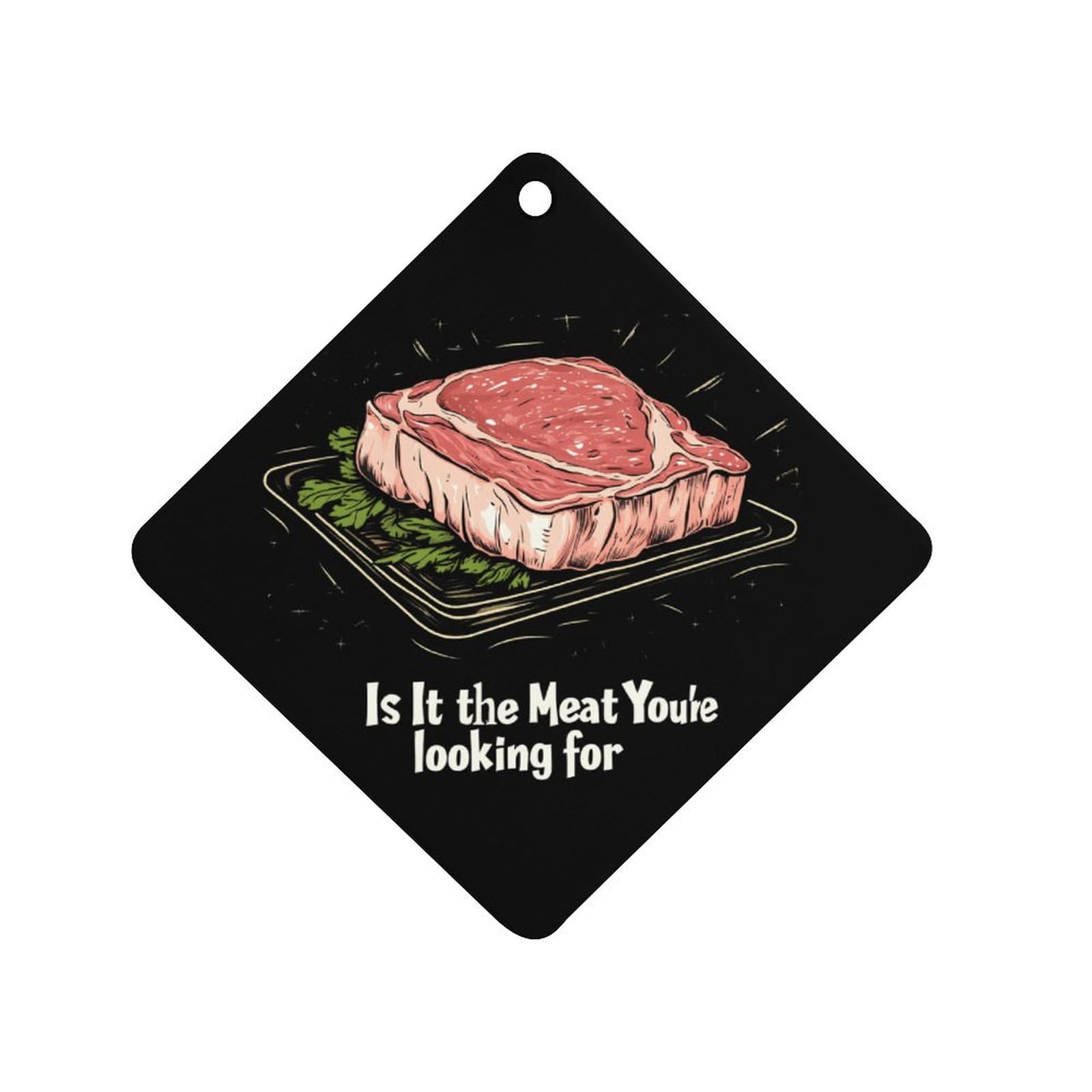 Is It Meat Youre Looking for Car Air Freshener Hanging Aromatherapy Tablets for Car Accessories Rhombus