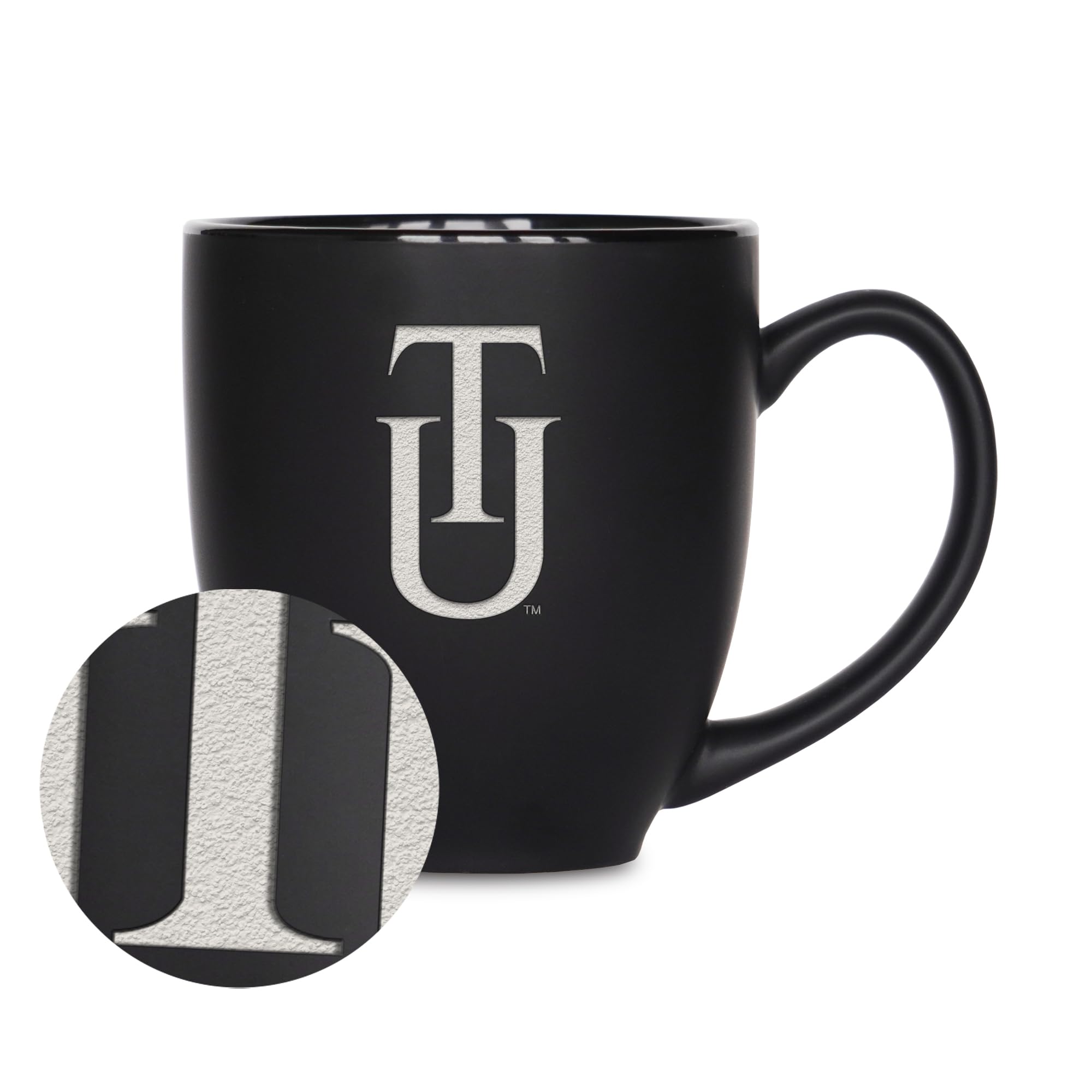 Tasse de bistrot Tuskegee Golden Tigers gravée au laser, céramique premium