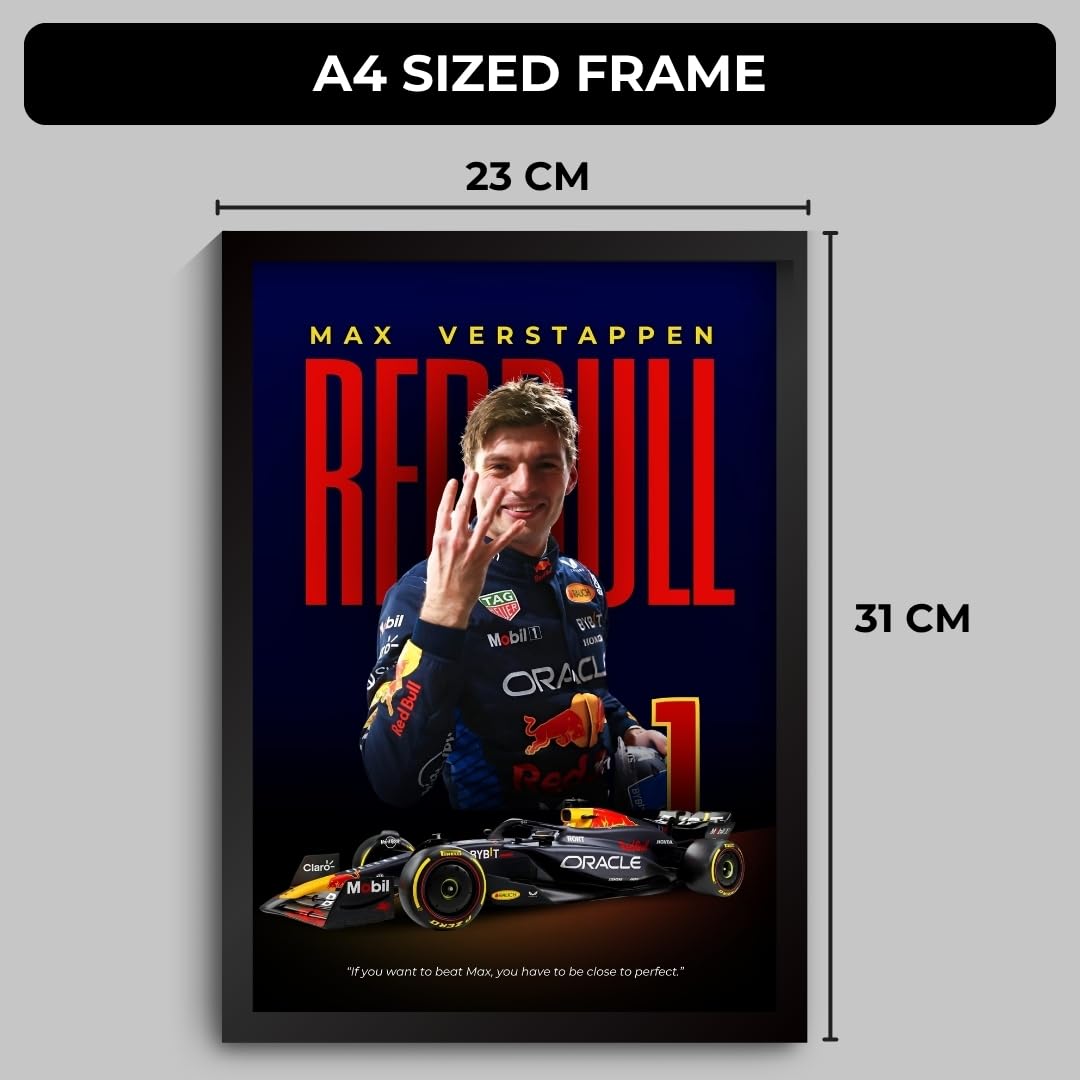 Max Verstappen F1 Poster - Framed Red Bull Art -2