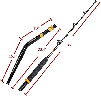 トローリングロッド　PENN Amazon | Fiblink 曲がったバットフィッシングロッド 2ピース