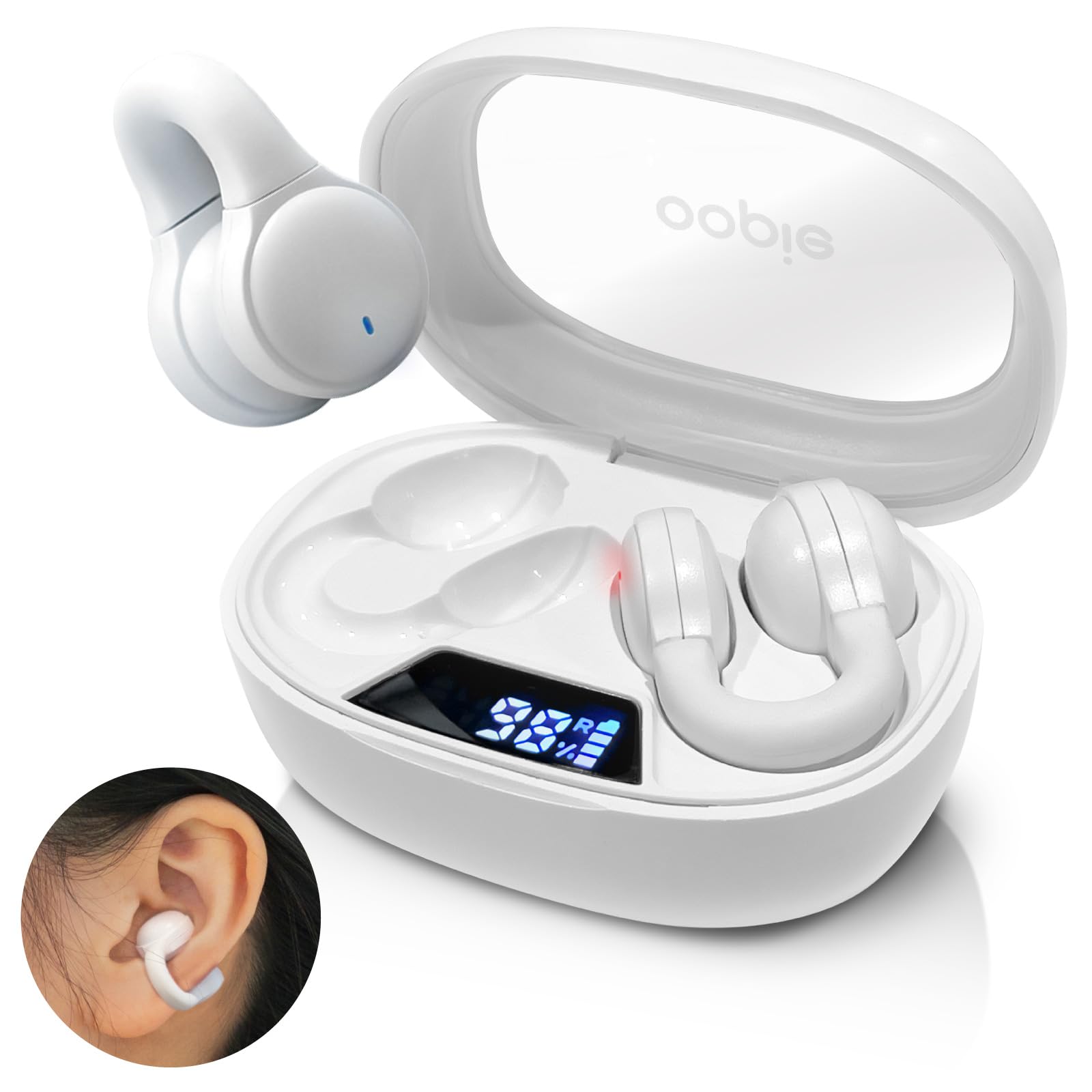 Amazon.co.jp: ワイヤレスイヤホン Bluetooth5.4 イヤーカフ 耳掛け
