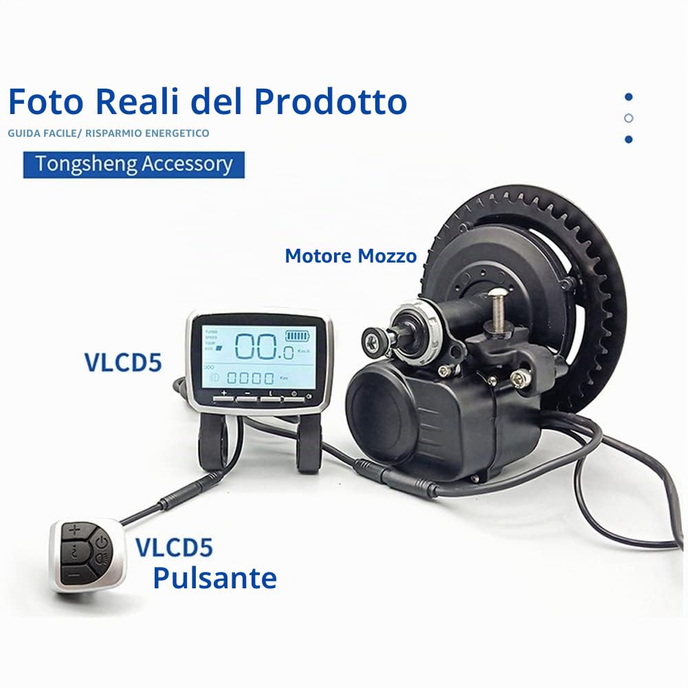 Bicicletta elettrica TSDZ2 TSDZ2B VLCD5 LCD 6Pin Display per Mid Drive Motor Accessori