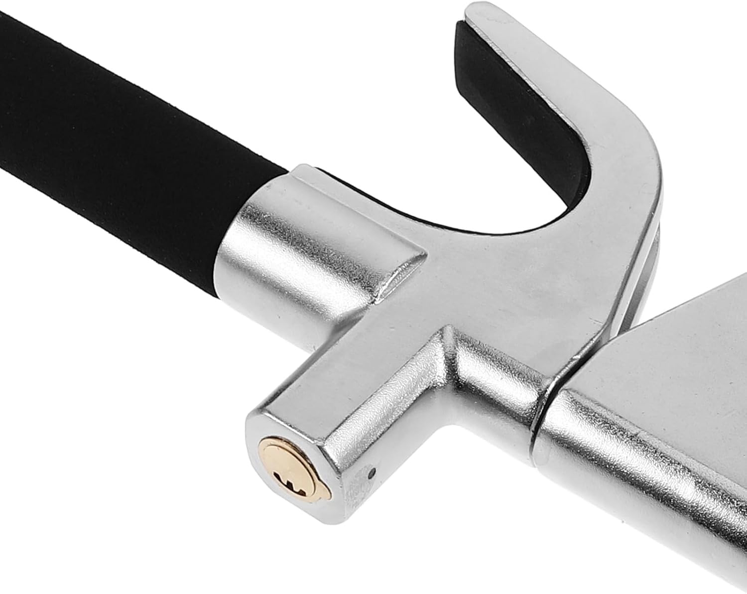 Adjustable Retractable Car Steering Wheel Lock with Alarm, Anti-Theft Brake Pedal Security Lock for Cars, Trucks, Suvs – Vehicle Theft Prevention Device