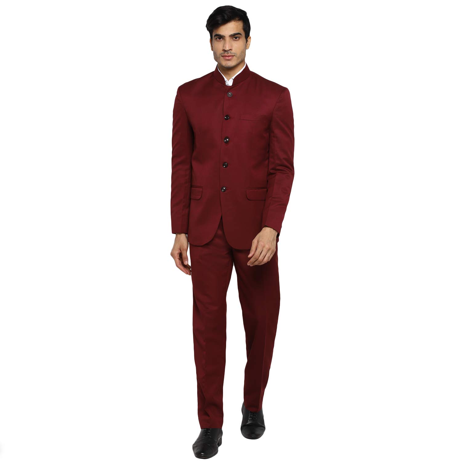 Men's Regular Fit Bandhgala Suit-image-36