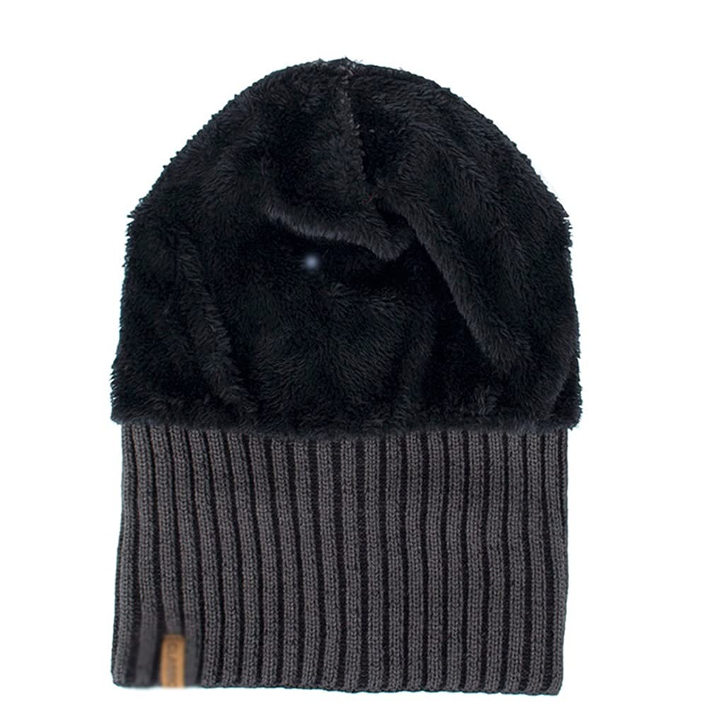 Cappello Invernale Da Uomo In Maglia Di Acrilico - Berretto Caldo In Peluche, Unisex, Elasticizzato, Per Sci, Trekking E Uso Quotidiano (7 Colori)