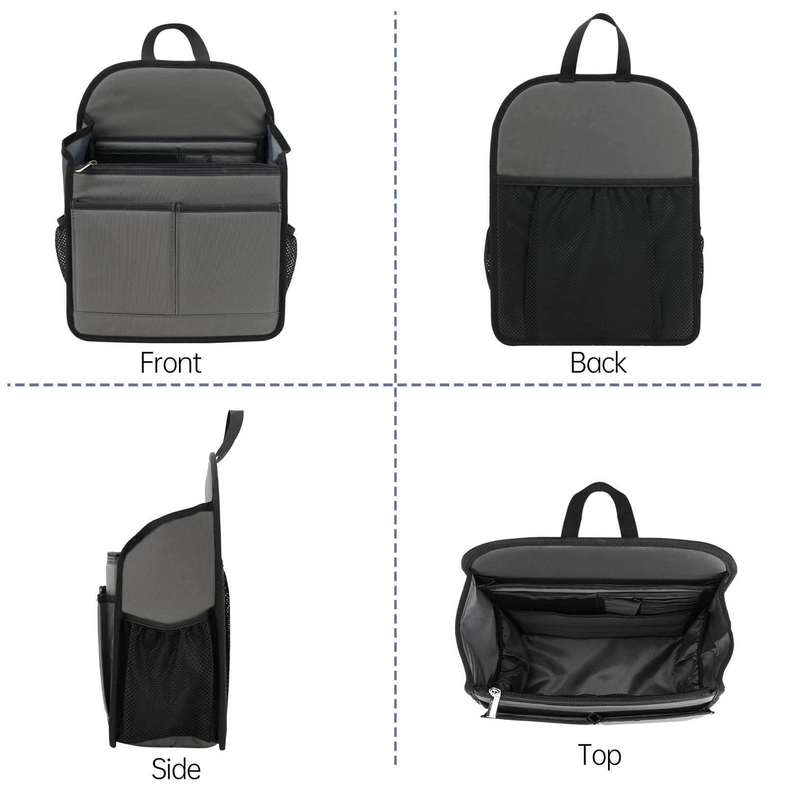 Organizador De Mochila DELTAMANN - 13 Bolsos, Nylon Acolchoado, Para Laptop Até 35 Cm